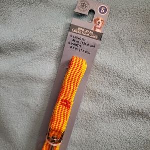 Dog collar yellow & orange